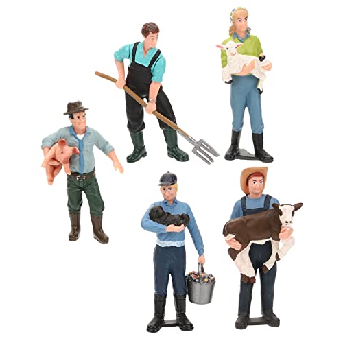 Garneck 5 Stück Simulation Farm Ranch Rollenspiel Modell Figur Miniatur Bauernhof Schmuck Landarbeiter Modell Figuren Figurine Modelle Simulation Modell Harz Garneck 5 Stück Simulation Farm Ranch Rollenspiel Modell Figur Miniatur Bauernhof Schmuck Landarbeiter Modell Figuren Figurine Modelle Simulation Modell Harz von Garneck