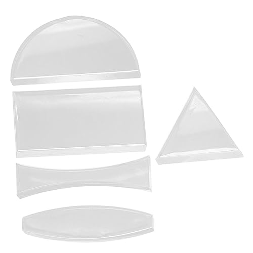Garneck 5 Stück Teiliges Glasoptik linsen Physikunterricht Transparente Konkave und Konvexe Linsen Optische Lehrmittel für Naturwissenschaftliche Experimente in Schule und Labor von Garneck
