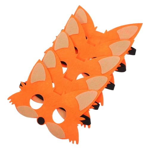 Garneck 5 Stück Teiliges Tiermasken Lustige Fuchs Filzmaske für Halloween Kostümparty Atmungsaktive und Bequeme Gesichtsmaske Realistisches Cartoon Design für Kinderveranstaltungen Garneck 5 Stück Teiliges Tiermasken Lustige Fuchs Filzmaske für Halloween Kostümparty Atmungsaktive und Bequeme Gesichtsmaske Realistisches Cartoon Design für Kinderveranstaltungen von Garneck