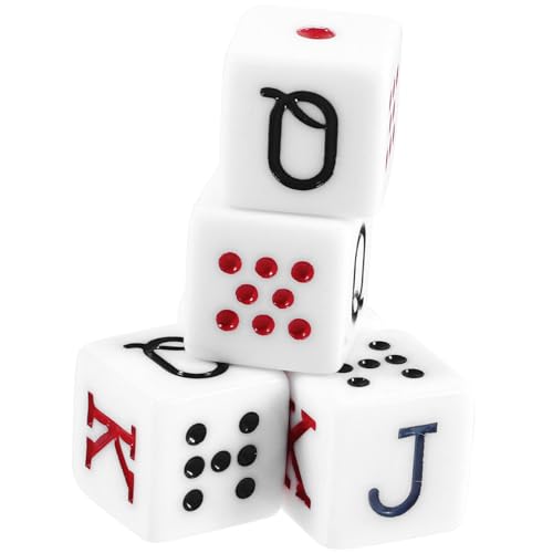Garneck 5 Stück Tragbare Würfelspiel Requisiten Pokerwürfel Requisiten Lügner Würfel Requisiten Craps Würfelspiel Würfel Requisiten Freche Pokerchips Partygeschenke Lustige von Garneck