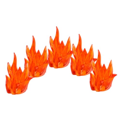 Garneck 5 Stück Zusammengebaute Bausteine Flammenmarkierungsblöcke Halloween leuchtende Flamme Miniaturfeuer Verwandlung von Dinosaurierspielzeug Mini -Baukegel Single Uhren Plastik Orange Garneck 5 Stück Zusammengebaute Bausteine Flammenmarkierungsblöcke Halloween leuchtende Flamme Miniaturfeuer Verwandlung von Dinosaurierspielzeug Mini -Baukegel Single Uhren Plastik Orange von Garneck