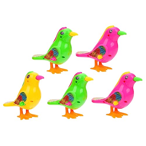 Garneck 5 Stück aufziehbares Vogelspielzeug Tiere Aufziehspielzeug für Tierspielzeug Vogelspielzeugkind Aufziehvogel Vögel aufziehen aufwinden Plastik Zufällige Farbe Garneck 5 Stück aufziehbares Vogelspielzeug Tiere Aufziehspielzeug für Tierspielzeug Vogelspielzeugkind Aufziehvogel Vögel aufziehen aufwinden Plastik Zufällige Farbe von Garneck