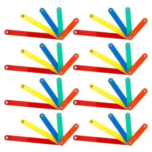 Garneck 50 Stück Magnetische Spleißstreifen Geometrisches Werkzeug Mathe Mathe Spiele Für Den Kindergarten Magnetische Baustäbchen Baustäbchen Für Geometrische Stäbchen von Garneck