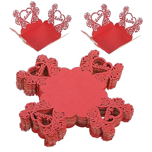 Garneck 50 Stück Schokoladentablett Eistüten Dessertbecher Cupcake Becherdeckel Gebäckbecher Muffinförmchen Backen Eisbehälter Kegelbecher Wurstbecher Schokoladen-pappbecher Rot Papier Garneck 50 Stück Schokoladentablett Eistüten Dessertbecher Cupcake Becherdeckel Gebäckbecher Muffinförmchen Backen Eisbehälter Kegelbecher Wurstbecher Schokoladen-pappbecher Rot Papier von Garneck