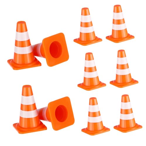 Garneck Pädagogisches Verkehrsspielzeug-Set – 50-teilige Mini-verkehrskegel – Verkehrszeichenmodelle – Lernspielzeug Für Kinder – Spielschilder von Garneck