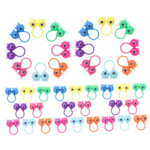 Garneck 50Stücke Wackelaugen Fingerpuppen Ringe Lustige Augen Spielzeuge für Party Zubehör für Geburtstagsfeiern Klassenzimmer Anreize Tragbar Verstellbar Garneck 50Stücke Wackelaugen Fingerpuppen Ringe Lustige Augen Spielzeuge für Party Zubehör für Geburtstagsfeiern Klassenzimmer Anreize Tragbar Verstellbar von Garneck