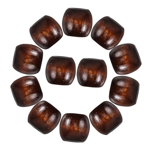 Garneck 50pcs Natürliche Holzperlen Runden Holz Spacer Perlen Armbänder Halsketten Perlen Lose Abakusperlen Für Schmuckherstellung DIY -handwerksprojekte von Garneck