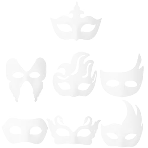 Garneck 56 Stk Zellstoffmaske selber machen Cosplay-Party-Masken Halloween-Partygeschenke Maskerade-Maske Tier leere Masken Maskerade Zubehör Fuchs Maskara Dekorationen Gesichtsmaske Mann von Garneck