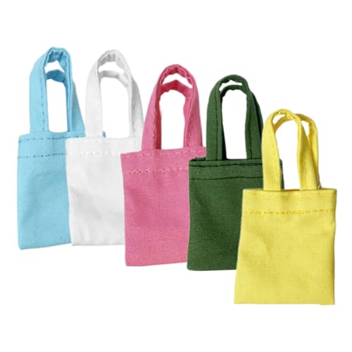 Garneck 5Stücke Mini Leinentaschen für Puppen Dekorative Puppen Umhängetaschen Puppen Zubehör für Puppenhaus Dekoration Robustes Canvas für DIY Projekte Farben Garneck 5Stücke Mini Leinentaschen für Puppen Dekorative Puppen Umhängetaschen Puppen Zubehör für Puppenhaus Dekoration Robustes Canvas für DIY Projekte Farben von Garneck