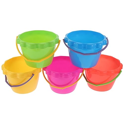 Garneck 5Stücke Sandeimer Für Teiliges Leichtes Sandspielzeug Aus Strapazierfähigem Mit Komfortablem Griff Für Strand Sandbox Und Spielplatz Farben Zufällig Garneck 5Stücke Sandeimer Für Teiliges Leichtes Sandspielzeug Aus Strapazierfähigem Mit Komfortablem Griff Für Strand Sandbox Und Spielplatz Farben Zufällig von Garneck