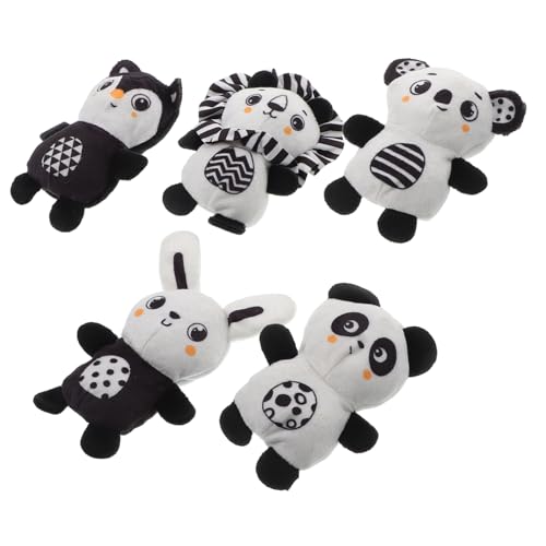 Garneck 5Stücke Teiliges Plüschspielset Für Junge Mädchen Tierfingerpuppen Für Interaktives Geschichtenerzählen Für Badewanne Kinderpartys Fördert Frühes Lernen von Garneck