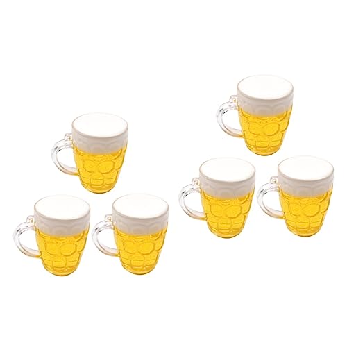 Garneck 6 Stk Dekorative Ornamente Cupcake-topper Zum Geburtstag Geburtstagsgeschenke Halloween-desktop-ornamente Tortenaufsätze Für Geburtstage 1: 12 Tassen Pvc Vati Bier Partybedarf von Garneck