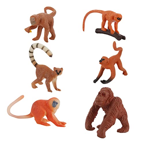 Garneck 6 Stück Affenmodell Tiermodell-Verzierungen Gorilla-Figur Affenfiguren Simulation Affendekore Toys kinderknallzeug simulierte Tiermodelle Tiermodell-Statue Plastik Garneck 6 Stück Affenmodell Tiermodell-Verzierungen Gorilla-Figur Affenfiguren Simulation Affendekore Toys kinderknallzeug simulierte Tiermodelle Tiermodell-Statue Plastik von Garneck