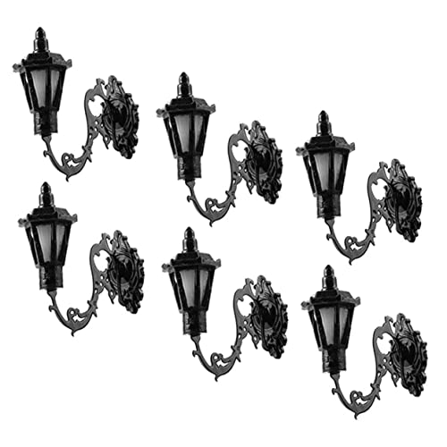 Garneck 6 Stück Dekorative Lampe Aus Moos Gefälscht Puppenhaus Wandleuchten Puppenhausmöbel Bausatz Miniatur-wandlampe Klein Led Hoch Mikro Winziges Wandlampenmodell Abs von Garneck