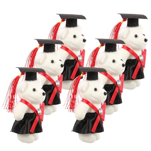 Garneck 6 Stück Doktorbär Bouquet Materialien tragen Abschlussgeschenk 2021 Abschluss 2021 Bärengraduierung in der Kappe Abschluss Handwerk Puppenornament Bouquet Dekoration Schaum rot Garneck 6 Stück Doktorbär Bouquet Materialien tragen Abschlussgeschenk 2021 Abschluss 2021 Bärengraduierung in der Kappe Abschluss Handwerk Puppenornament Bouquet Dekoration Schaum rot von Garneck