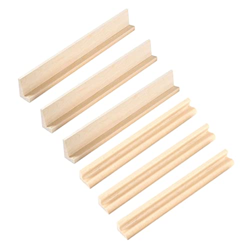 Garneck 6 Stück Domino-Ständer holzspielsachen Mahjong-Rack Planke Gestell Spielzeugständer Steht Platte DIY-Versorgung dominoständer selber Machen Basis anzeigen Basis für Spielzeugkarten von Garneck