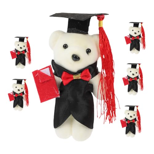 Garneck 6 Stück Dr. Bärenpuppe Plüsch favorisieren kuschelige Bärenspielzeuge Abschluss Bär Ornament Miniatur Stofftierbären Strauß Bären-Stofftiere Party Tasche Polyester Garneck 6 Stück Dr. Bärenpuppe Plüsch favorisieren kuschelige Bärenspielzeuge Abschluss Bär Ornament Miniatur Stofftierbären Strauß Bären-Stofftiere Party Tasche Polyester von Garneck