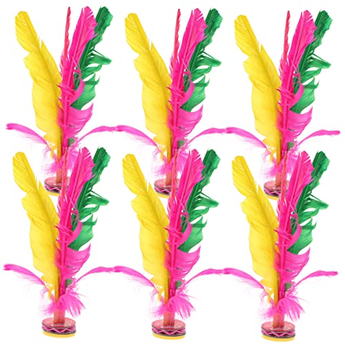 Garneck 6 Stück Federball Federball Federbälle Badminton Drinnen Federball Treten Federbälle Treten Traditionelles Chinesisches Jianzi Federbälle Eisenbleche Garneck 6 Stück Federball Federball Federbälle Badminton Drinnen Federball Treten Federbälle Treten Traditionelles Chinesisches Jianzi Federbälle Eisenbleche von Garneck