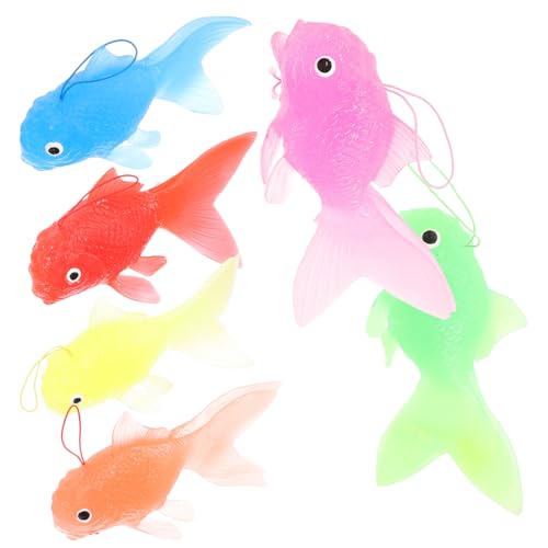 Garneck 6 Stück Großes Goldfischmodellspielzeug Gefälschtes Fischdekor Aquarium-silikon-Dekoration Fischtankdekoration Fisch Dekorationen Aquariumdekorationen -dekore Kieselgel Garneck 6 Stück Großes Goldfischmodellspielzeug Gefälschtes Fischdekor Aquarium-silikon-Dekoration Fischtankdekoration Fisch Dekorationen Aquariumdekorationen -dekore Kieselgel von Garneck
