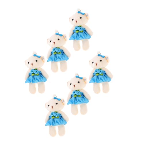 Garneck 6 Stück Hochzeitsbär- Ausgestopfte Bären Masse Schöne Kleine Bären Schlüsselbundstopftiere Tragbare Bärenfiguren Ausgestopfter Kleiner Bär Mini-kuschelbär Stoff Blau Garneck 6 Stück Hochzeitsbär- Ausgestopfte Bären Masse Schöne Kleine Bären Schlüsselbundstopftiere Tragbare Bärenfiguren Ausgestopfter Kleiner Bär Mini-kuschelbär Stoff Blau von Garneck