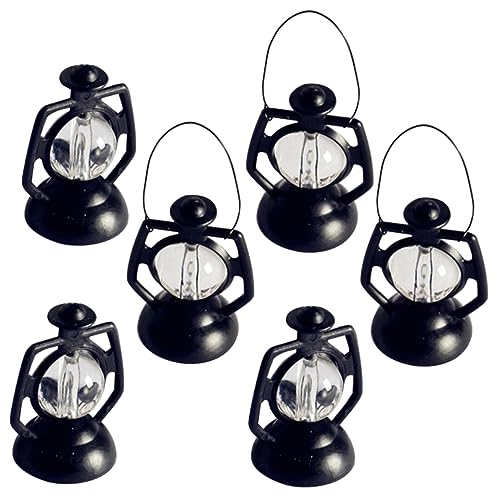 Garneck 6 Stück Kleine Kerosinlampenverzierung Miniatur-Laterne Weihnachtsbaum Petroleumlampe kleine Petroleumlampe schmücken Weihnachtsbaum pp Black Garneck 6 Stück Kleine Kerosinlampenverzierung Miniatur-Laterne Weihnachtsbaum Petroleumlampe kleine Petroleumlampe schmücken Weihnachtsbaum pp Black von Garneck