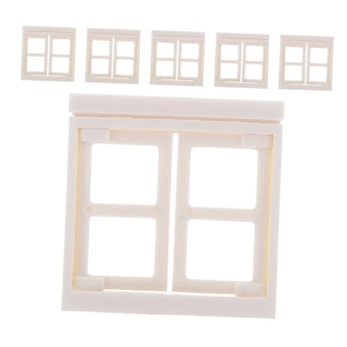 Garneck 6 Stück Kleine Masonspielzeug Miniatur-Ornamente Für Das Puppenhaus Miniaturmöbel Mini Möbelfenster Türfensterverzierung Puppenhausmöbel Quadratminiaturfenster Weiß Plastik Garneck 6 Stück Kleine Masonspielzeug Miniatur-Ornamente Für Das Puppenhaus Miniaturmöbel Mini Möbelfenster Türfensterverzierung Puppenhausmöbel Quadratminiaturfenster Weiß Plastik von Garneck