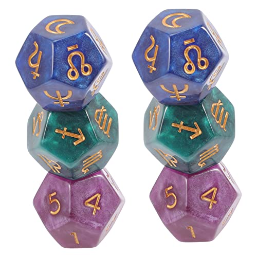 Garneck 6 Stück Konstellationswürfel polyedrische Würfel Tischbrettspiel Würfel Tischzubehör für Brettspiele mehrseitige Glückswürfel mehrseitige Würfel Würfelspiel Brettspiele Würfel Harz Garneck 6 Stück Konstellationswürfel polyedrische Würfel Tischbrettspiel Würfel Tischzubehör für Brettspiele mehrseitige Glückswürfel mehrseitige Würfel Würfelspiel Brettspiele Würfel Harz von Garneck