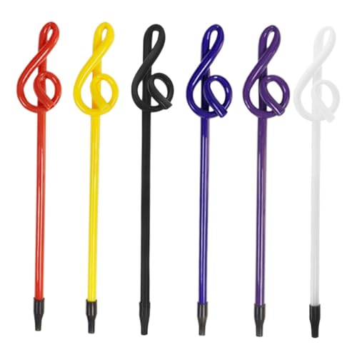 Garneck 6 Stück Kugelschreiber mit Musiknoten Musik Geschenkartikel für Musiker Musikalische Musik Musik Stift Preise im Klassenzimmer Schüttgutstifte Plastik von Garneck
