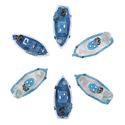 Garneck 6 Stück Mediterrane Bootsornamente Thema Mini Strand nautisch Boote Küsten Bootsdekoration Segelbootdekoration Bootsspielzeug Segelboot-Modell-Ornament Boot Figur Harz Himmelblau Garneck 6 Stück Mediterrane Bootsornamente Thema Mini Strand nautisch Boote Küsten Bootsdekoration Segelbootdekoration Bootsspielzeug Segelboot-Modell-Ornament Boot Figur Harz Himmelblau von Garneck