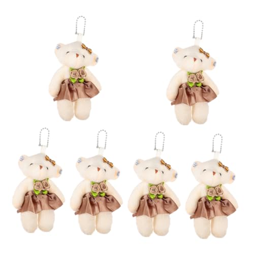 Garneck 6 Stück Plüsch Bär Schlüsselanhänger Teiliges Hochzeitsdeko DIY Anhänger für Geburtstagsfeiern Süßes Stofftier Leicht Tragbar Angenehmes Gefühl Garneck 6 Stück Plüsch Bär Schlüsselanhänger Teiliges Hochzeitsdeko DIY Anhänger für Geburtstagsfeiern Süßes Stofftier Leicht Tragbar Angenehmes Gefühl von Garneck