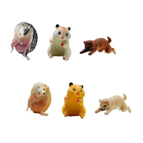 Garneck 6 Stück Puppe Mit Tiertassenrand Aufhänger Ornament Winzig Klein Spaß Figur Hamster Roman Einzigartig PVC Garneck 6 Stück Puppe Mit Tiertassenrand Aufhänger Ornament Winzig Klein Spaß Figur Hamster Roman Einzigartig PVC von Garneck
