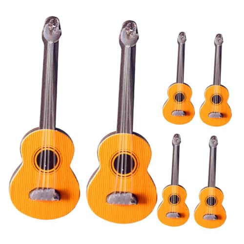 Garneck 6 Stück Puppenhausgitarren Kleine Gitarrendekorationen Mini Gitarrendekor Mini Gitarrenanhänger Mini Gitarrenhandwerk Musikinstrument Ornament Mini Figur Garneck 6 Stück Puppenhausgitarren Kleine Gitarrendekorationen Mini Gitarrendekor Mini Gitarrenanhänger Mini Gitarrenhandwerk Musikinstrument Ornament Mini Figur von Garneck