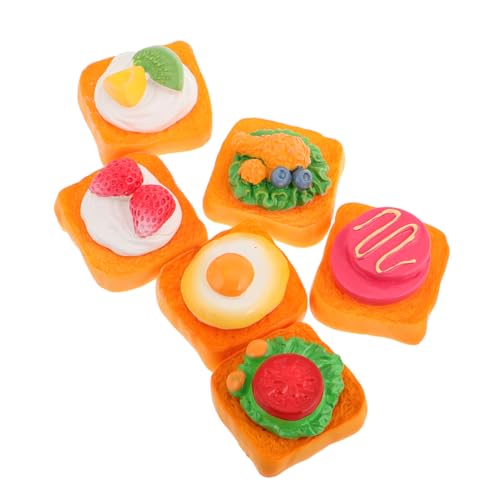 Garneck 6 Stück Sandwich-Modell Mininahrung Für Puppen Miniatur-Dinge Miniatursachen Lebensmittelförmige Figuren Miniaturfutterspielzeug Realistische Sandwich -Brot -Requisiten Harz Garneck 6 Stück Sandwich-Modell Mininahrung Für Puppen Miniatur-Dinge Miniatursachen Lebensmittelförmige Figuren Miniaturfutterspielzeug Realistische Sandwich -Brot -Requisiten Harz von Garneck