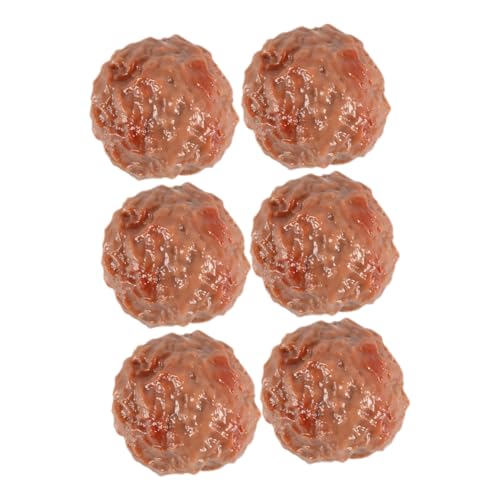 Garneck 6 Stück Simulierte Rindfleischball-Requisiten Für Bälle Künstlich Gefälschtes Rindfleisch Künstliches Rindfleisch Realistisches Rindfleisch Künstlicher Fleischbällchen Brown PVC Garneck 6 Stück Simulierte Rindfleischball-Requisiten Für Bälle Künstlich Gefälschtes Rindfleisch Künstliches Rindfleisch Realistisches Rindfleisch Künstlicher Fleischbällchen Brown PVC von Garneck