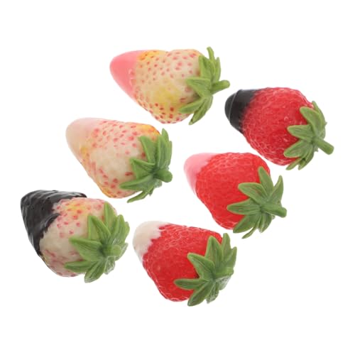 Garneck 6 Stück Simulierte Sauce -Gras -Ornamente Küchenfoto -Dekoration Lebensartiges Obststück Kunstobst Aus Der Küche Plastikfrüchte Zur Dekoration Erdbeer-anhänger Simuliertes Obst PVC Garneck 6 Stück Simulierte Sauce -Gras -Ornamente Küchenfoto -Dekoration Lebensartiges Obststück Kunstobst Aus Der Küche Plastikfrüchte Zur Dekoration Erdbeer-anhänger Simuliertes Obst PVC von Garneck