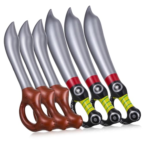 Garneck 6 Stück Teiliges Aufblasbares Piratenschwert und Leichte Kostüm Accessoires für Halloween Geburtstag Piratenparty Spielerisches Piraten partydekor Garneck 6 Stück Teiliges Aufblasbares Piratenschwert und Leichte Kostüm Accessoires für Halloween Geburtstag Piratenparty Spielerisches Piraten partydekor von Garneck