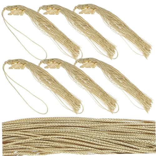 Garneck 6 Stück Teiliges Doktorhut Quaste Fotoanhänger Leichter Abschluss mit Robustem Design Eleganter Abschluss Tassel Charm für Feier und Dekoration von Garneck