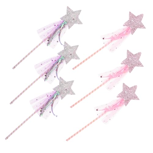 Garneck 6 Stück Teiliges Feenstab Mädchen Glitzernde Prinzessin- Realistische Sternstab-Requisiten für Kindergeburtstag Rollenspiel Bühnenauftritte und Partys Garneck 6 Stück Teiliges Feenstab Mädchen Glitzernde Prinzessin- Realistische Sternstab-Requisiten für Kindergeburtstag Rollenspiel Bühnenauftritte und Partys von Garneck