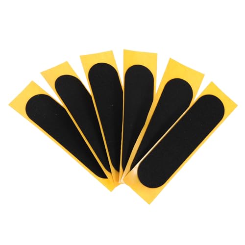 Garneck 6 Stück Teiliges Finger Skateboard rutschfeste Aufkleber Grip Tape für Skateboards Selbstklebend Flexibel und Sicher für Enthusiasten von Garneck