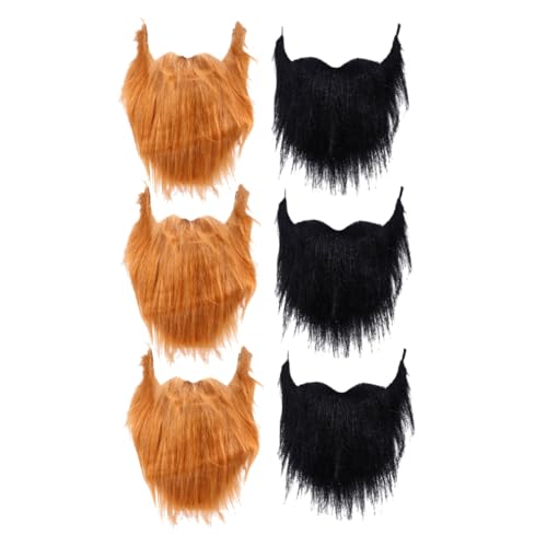 Garneck 6 Stück Teiliges Halloween Fake und Schnurrbart aus Ultrafeinen Fasern Realistisches und Bequemes Gesichtshaar für Karneval Cosplay Maskerade und Kostümpartys Garneck 6 Stück Teiliges Halloween Fake und Schnurrbart aus Ultrafeinen Fasern Realistisches und Bequemes Gesichtshaar für Karneval Cosplay Maskerade und Kostümpartys von Garneck