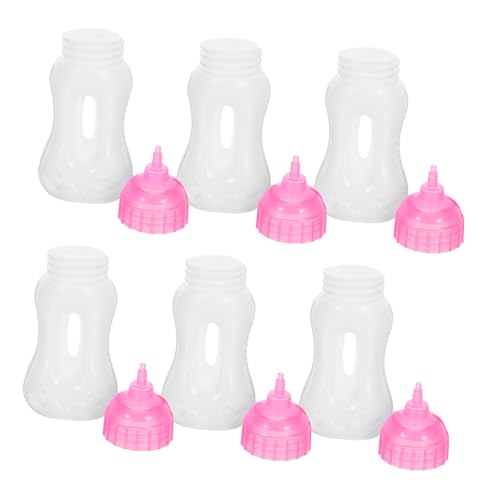 Garneck 6 Stück Teiliges Mini Puppenfläschchen aus Robustem PE für Rollenspiele und Pädagogisches als Shower für Mädchen von Garneck