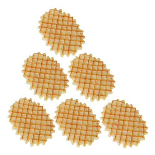 Garneck 6 Stück Teiliges Realistischer Fake Waffeln Dekorative Künstliche Modelle für Küchen und Restaurant Dekoration Lebensmittelechte Materialien Langlebig und Sicher Garneck 6 Stück Teiliges Realistischer Fake Waffeln Dekorative Künstliche Modelle für Küchen und Restaurant Dekoration Lebensmittelechte Materialien Langlebig und Sicher von Garneck