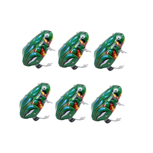 Garneck 6 Stück Uhrwerk-Frosch- Aufzieh Sprungspielzeug aufziehen für Party Kinderspielzeug Uhrwerk Federspielzeug Uhrwerk Eisen Green Garneck 6 Stück Uhrwerk-Frosch- Aufzieh Sprungspielzeug aufziehen für Party Kinderspielzeug Uhrwerk Federspielzeug Uhrwerk Eisen Green von Garneck