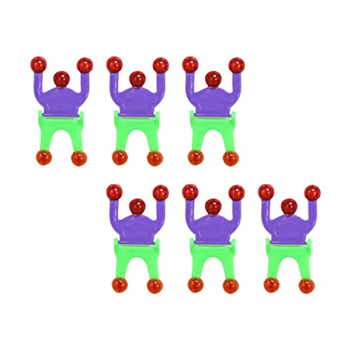 Garneck 6 Stück Wand-Crawler- Kinderspielzeug klebriges Wandspielzeug weiches Material Zufällige Farbe von Garneck