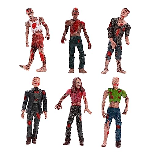 Garneck 6 Stück Zombie-Puppenspielzeug Miniaturen Zombie-Figur beängstigend Zombies Requisiten klein Streichspielzeug Zombie-Modell Zombie- Plastik Garneck 6 Stück Zombie-Puppenspielzeug Miniaturen Zombie-Figur beängstigend Zombies Requisiten klein Streichspielzeug Zombie-Modell Zombie- Plastik von Garneck