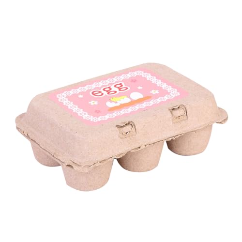 Garneck 6 Stück simulierte Enteneier küchenspielzeug für Kitchen Toys for lebensechtes Eierspielzeug Kinderspielzeug -Ei- pädagogisches hölzern von Garneck