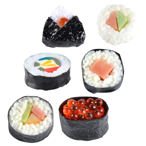 Garneck 6 Stücke Künstliche Sushi Deko - Realistische Simulation Von Nigiri Und Onigiri Für Geburtstagsfeiern - Weihnachtsdekoration Oder Als Perfekt Für Ihre Sushi Themenparty Garneck 6 Stücke Künstliche Sushi Deko - Realistische Simulation Von Nigiri Und Onigiri Für Geburtstagsfeiern - Weihnachtsdekoration Oder Als Perfekt Für Ihre Sushi Themenparty von Garneck