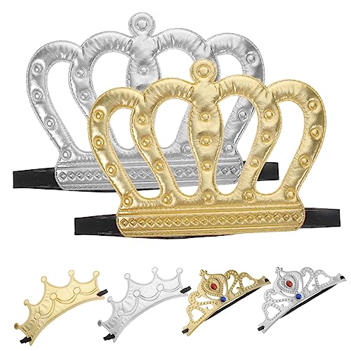 Garneck 6 Stücke Prinzessin Cosplay Krone Prinzessin Stirnband Tuch Diamant Kopfstück Dekorationen von Garneck
