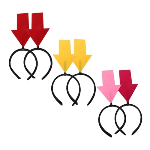 Garneck 6-teiliges Pfeilsymbol-stirnband: Lustiger -haarreif – Festival-foto-requisiten, Lustiger Kopfschmuck Für Hochzeiten, Konzerte Und Veranstaltungen Mit Zirkusthema von Garneck