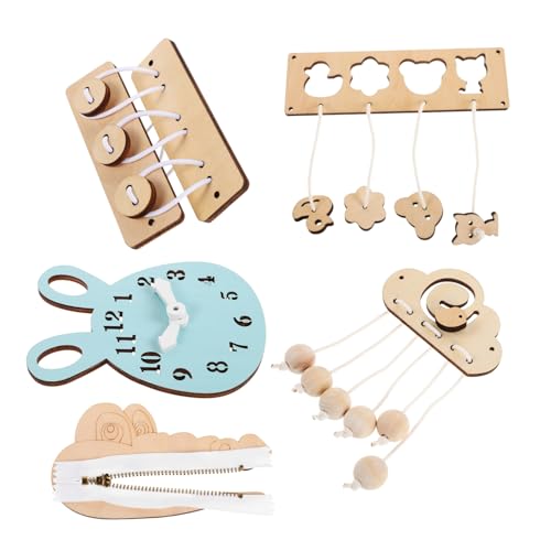 Garneck 6-teiliges Sensorisches Holzspielzeug-Set Für Kleinkinder, Montessori-arbeitsbrett, Feinmotorik, Reisespielzeug, Pädagogisches Lernspielzeug Für Kleinkinder, Vorschulaktivitäten Garneck 6-teiliges Sensorisches Holzspielzeug-Set Für Kleinkinder, Montessori-arbeitsbrett, Feinmotorik, Reisespielzeug, Pädagogisches Lernspielzeug Für Kleinkinder, Vorschulaktivitäten von Garneck